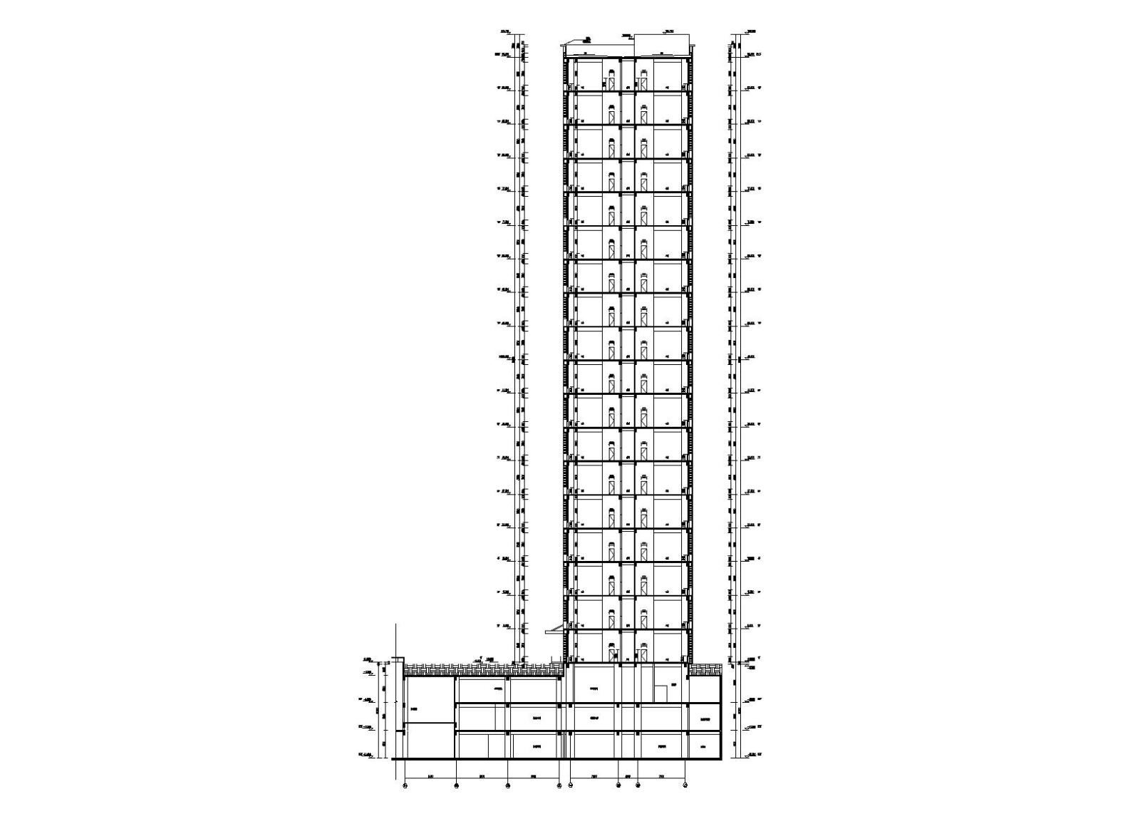 [贵州]中国铁建国际城小区设计建筑施工图cad施工图下载【ID:149858116】