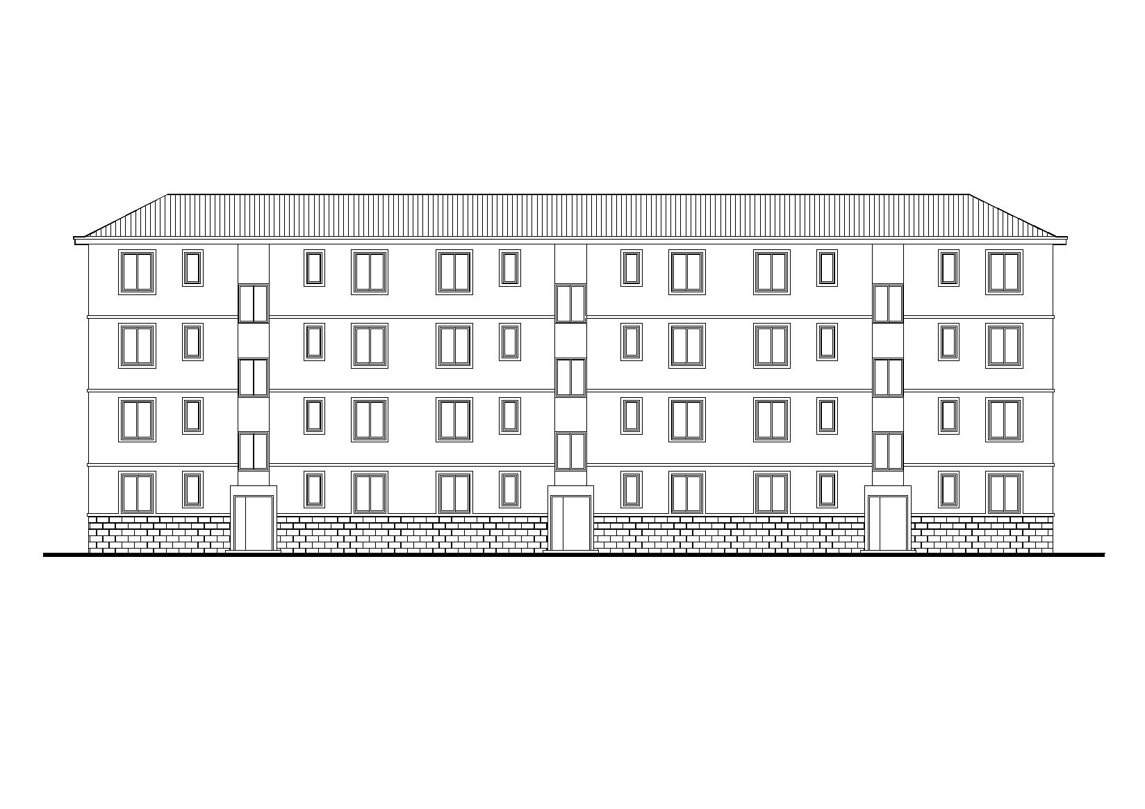 [山西]某部队宿舍楼建筑施工图cad施工图下载【ID:165156121】