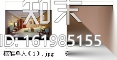 酒店沙比利标准单人间装修图（含效果）cad施工图下载【ID:161985155】