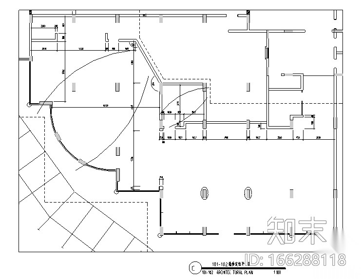 现代大型酒店整套设计施工图（附效果图+材料表）cad施工图下载【ID:166288118】