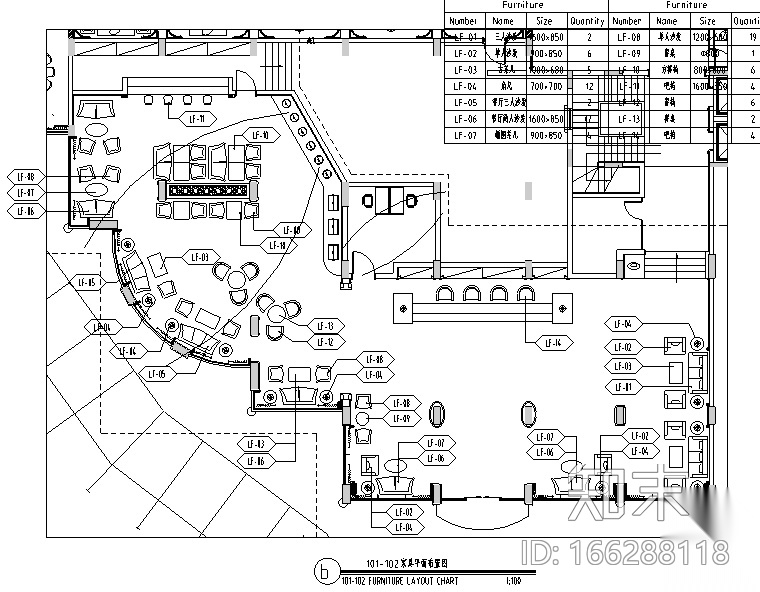 现代大型酒店整套设计施工图（附效果图+材料表）cad施工图下载【ID:166288118】
