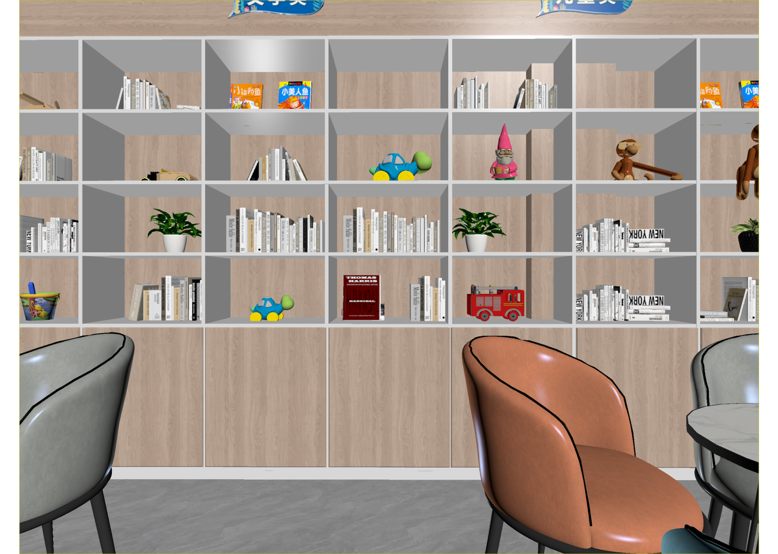 现代咖啡厅3D模型下载【ID:1214425362】