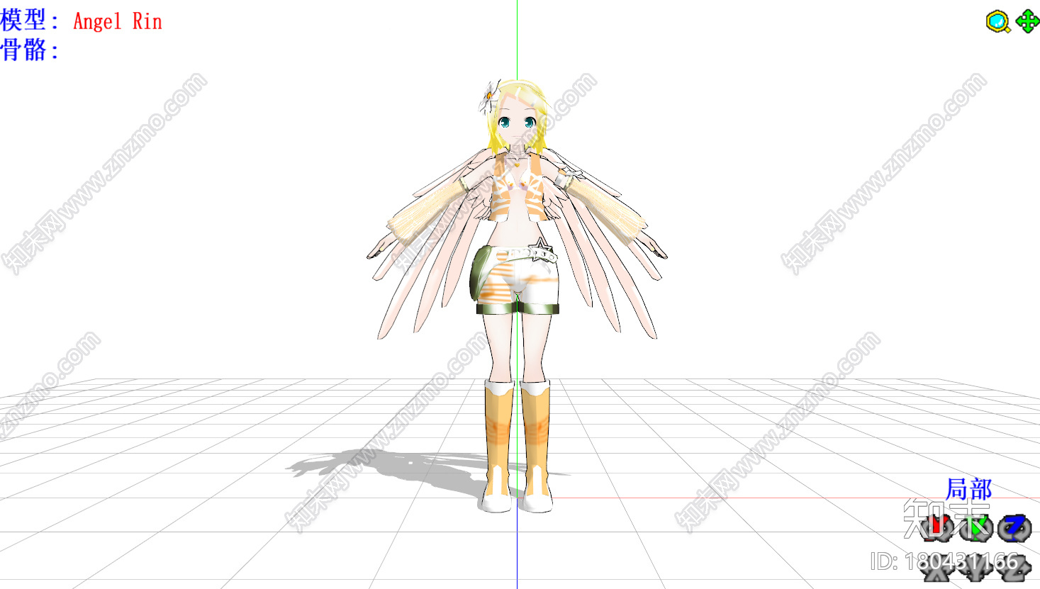 镜音铃LAT式天使Rinmmd模型下载【ID:180431166】