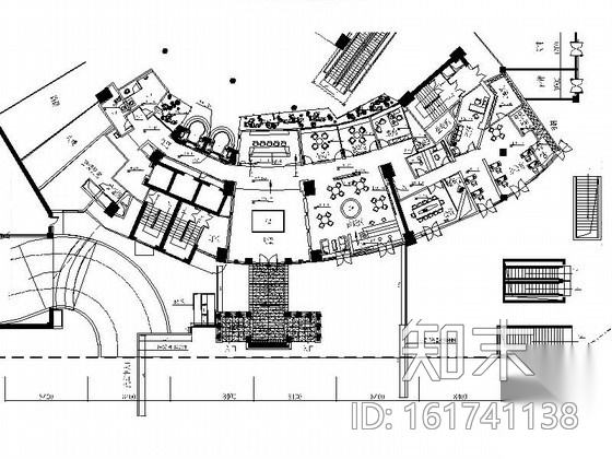 四星级售楼处室内装修图cad施工图下载【ID:161741138】