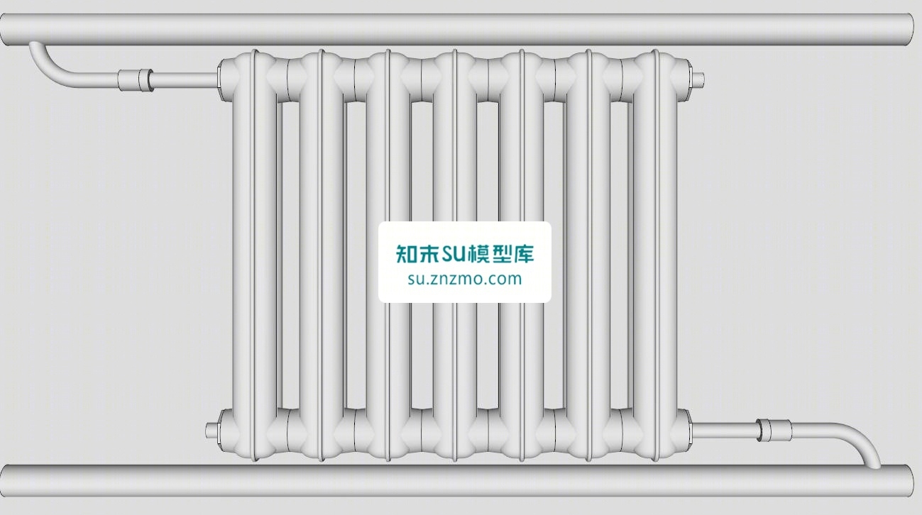 铜铝复合暖气片SU模型下载【ID:148500121】