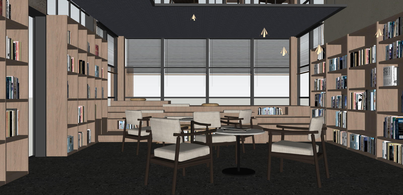 现代书店SU模型下载【ID:1216029920】