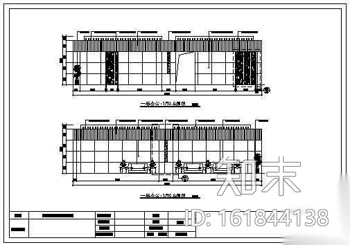某电信办公门厅装饰施工图cad施工图下载【ID:161844138】