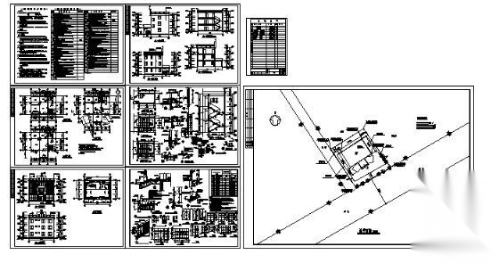 某三层办公楼建筑设计施工图cad施工图下载【ID:151402194】