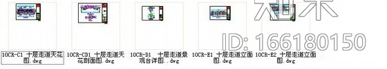 夜总会时尚走道室内装修图cad施工图下载【ID:166180150】