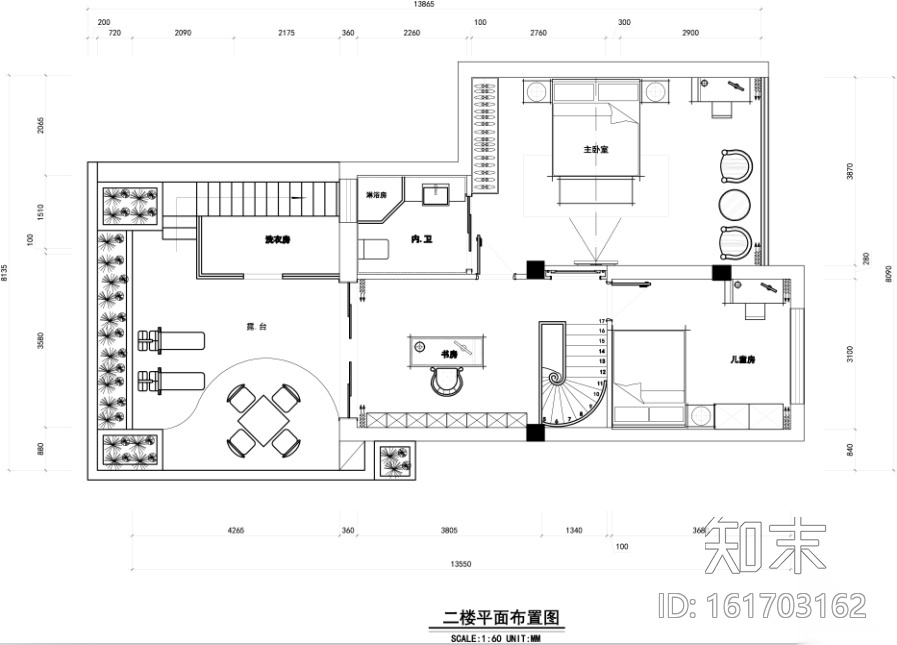 [深圳]欧式住宅室内空间设计施工图（含效果图）cad施工图下载【ID:161703162】