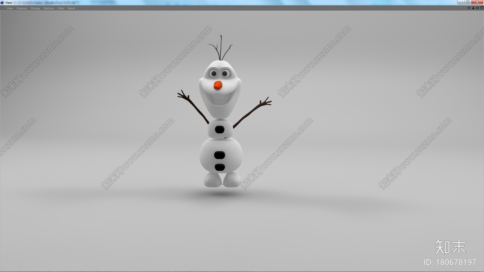 冰雪奇缘雪人奥利弗CG模型下载【ID:180678197】