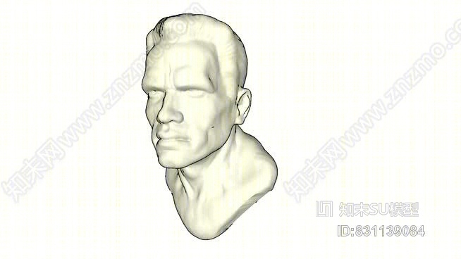 阿诺施瓦辛格半身像SU模型下载【ID:831139084】