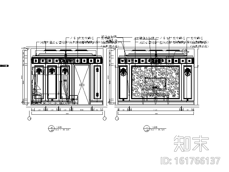 法式奢华别墅CAD施工图（含效果图）cad施工图下载【ID:161766137】