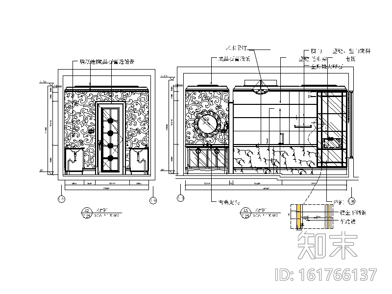 法式奢华别墅CAD施工图（含效果图）cad施工图下载【ID:161766137】