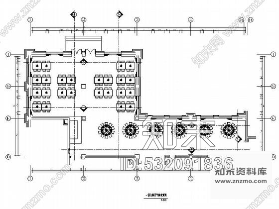 施工图某高速公路服务区综合楼大餐厅装修施工图含效果施工图下载【ID:532091836】