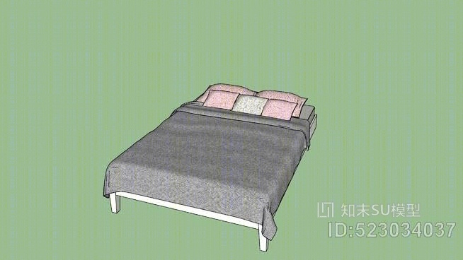 床上的小女孩SU模型下载【ID:523034037】