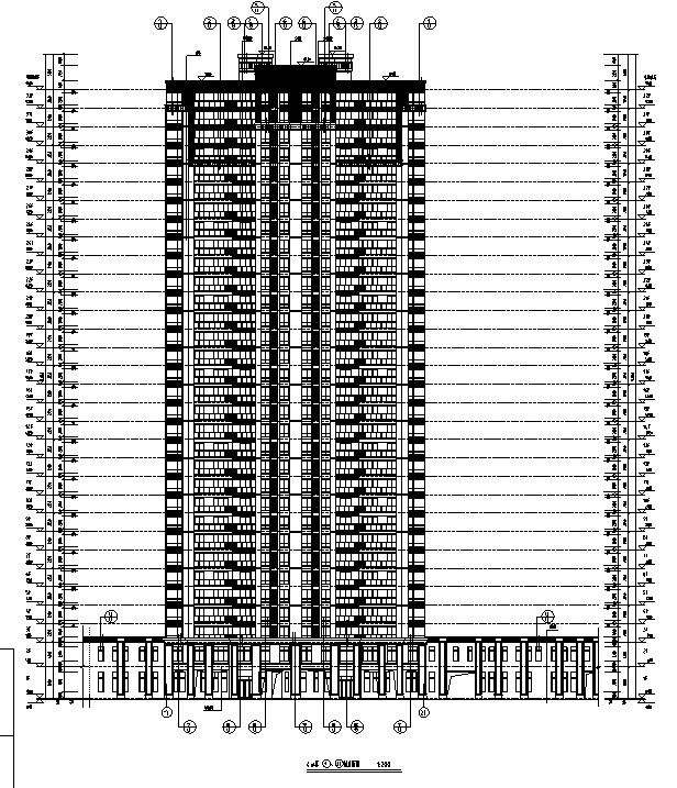 [河北]多栋楼超高层住宅及商业建筑施工图（含全专业）施工图下载【ID:149775114】