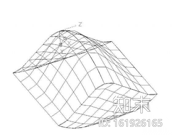 曲面屋顶CAD图块cad施工图下载【ID:161926165】