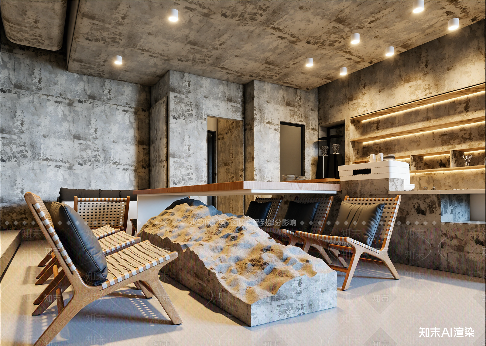 现代咖啡厅3D模型下载【ID:1214921395】
