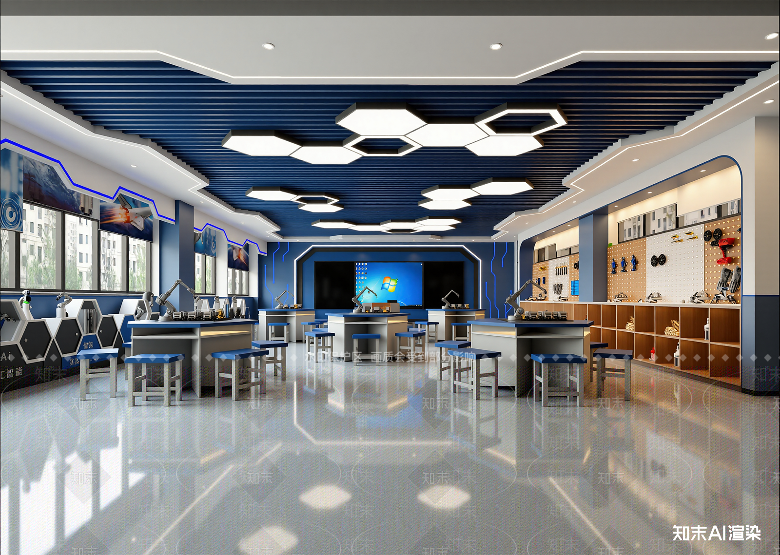 现代实验室3D模型下载【ID:1215147018】