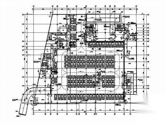 [广东]九层现代风格文化宫建筑施工图cad施工图下载【ID:166331183】