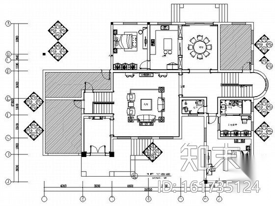 [湖南]精品奢华欧式双层别墅CAD设计装修图（含效果）cad施工图下载【ID:161735124】