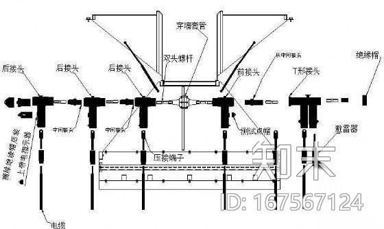 欧式电缆分支箱安装示意图cad施工图下载【ID:167567124】