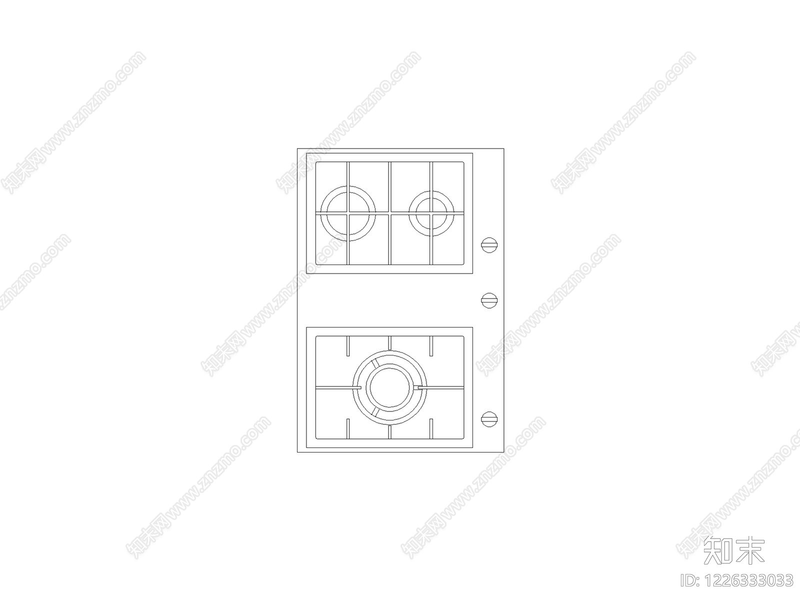 厨房设施cad施工图下载【ID:1226333033】