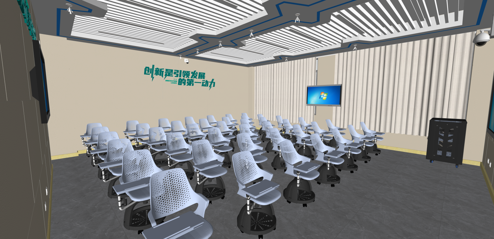 现代其他学校空间SU模型下载【ID:1216049463】