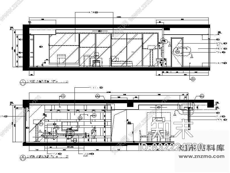 图块/节点客厅立面图cad施工图下载【ID:832224790】