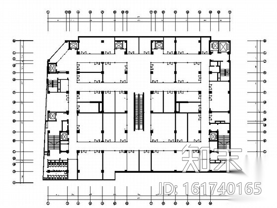 [太原]交通便利社区现代服装城室内装修图施工图下载【ID:161740160】