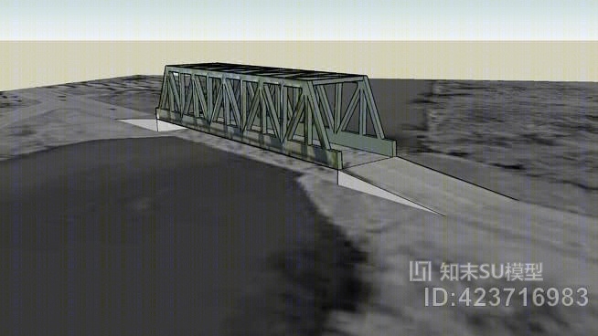 南圣詹姆士的桥梁。SU模型下载【ID:423716983】