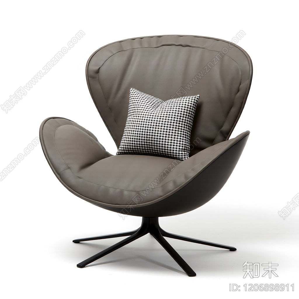 现代单人沙发椅3D模型下载【ID:1206898911】