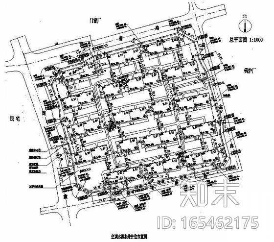 某小区外网图纸cad施工图下载【ID:165462175】