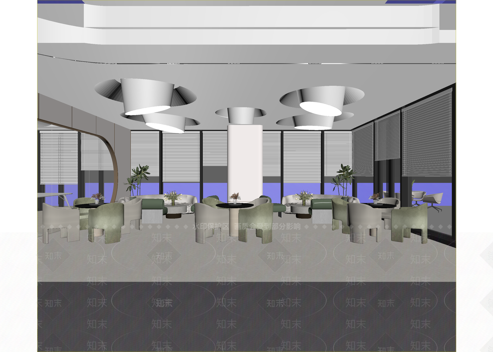 现代咖啡厅3D模型下载【ID:1215072498】