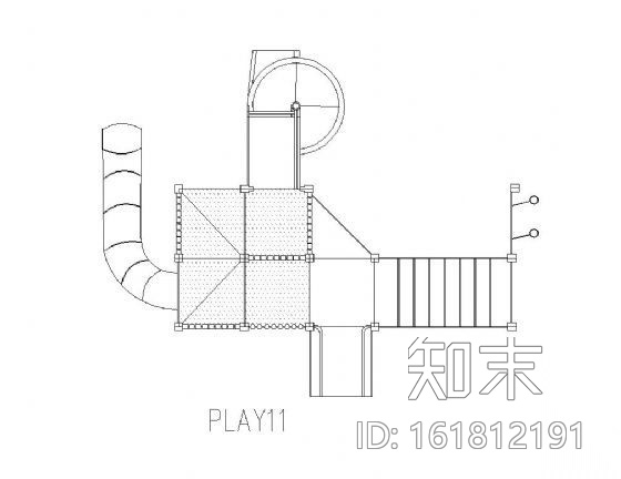 滑梯图块集施工图下载【ID:161812191】