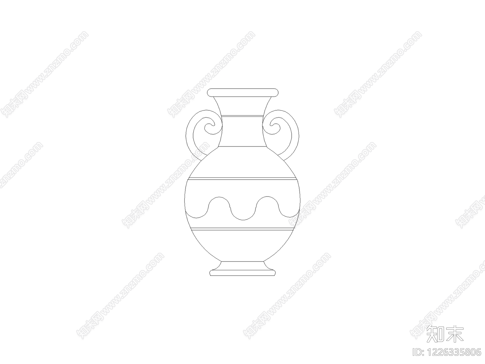 摆件cad施工图下载【ID:1226335806】