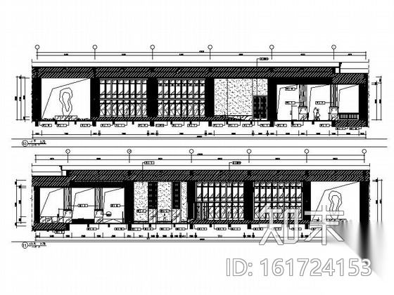 [云南]精品奢华五星级商务酒店大堂室内装修施工图（含...施工图下载【ID:161724153】