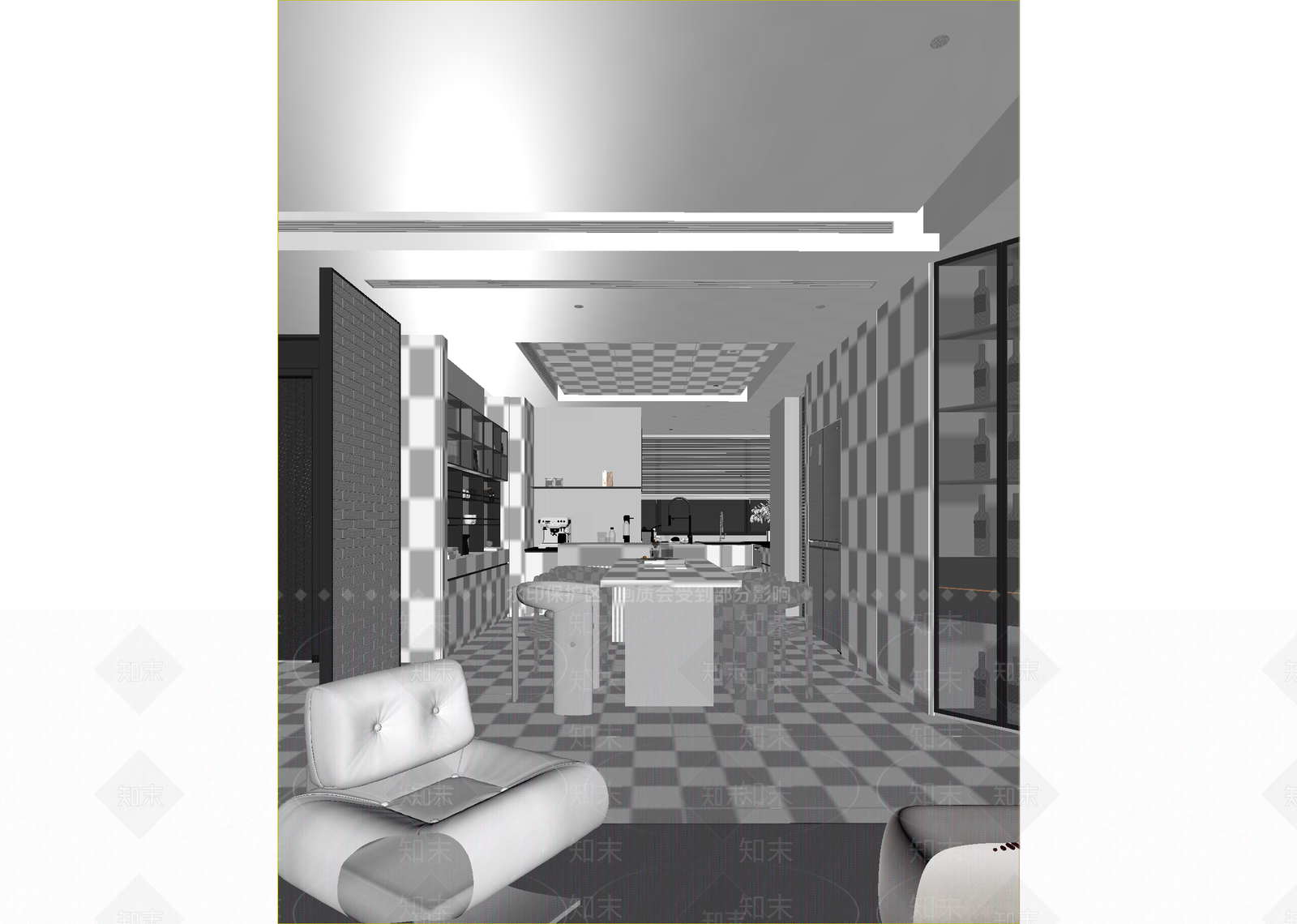 现代酒吧3D模型下载【ID:1214814356】