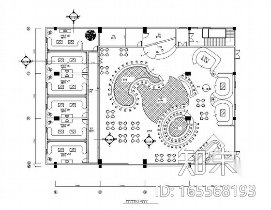 [深圳]豪华舞厅K吧装修图cad施工图下载【ID:165568193】