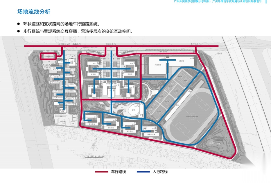 [广东]外国语学校附属小学、幼儿园建筑方案文本二施工图下载【ID:165404153】