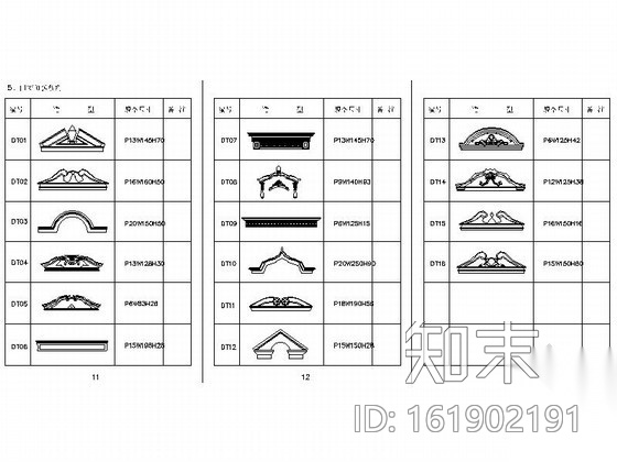 豪华欧式线条柱cad施工图下载【ID:161902191】