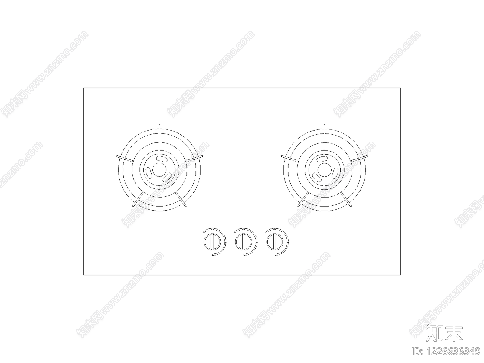 厨房设施cad施工图下载【ID:1226636349】