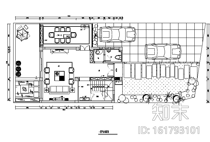 [福建]现代简约建瓯城市花园别墅设计施工图（附效果图）cad施工图下载【ID:161793101】