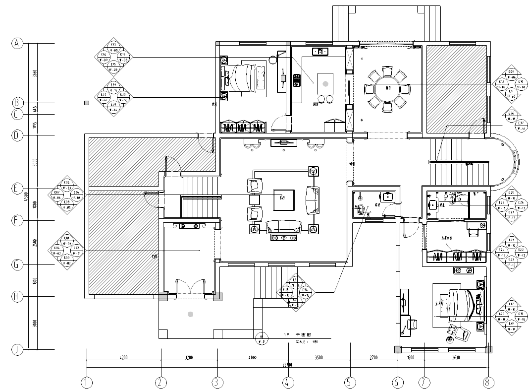 [云南]西山某欧式别墅施工图及效果图cad施工图下载【ID:161771184】