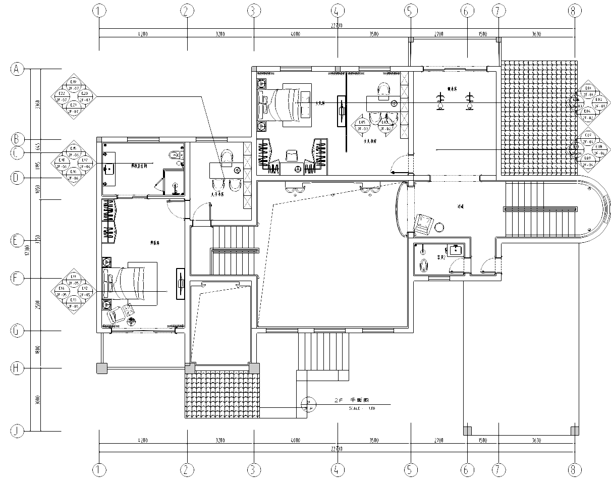 [云南]西山某欧式别墅施工图及效果图cad施工图下载【ID:161771184】