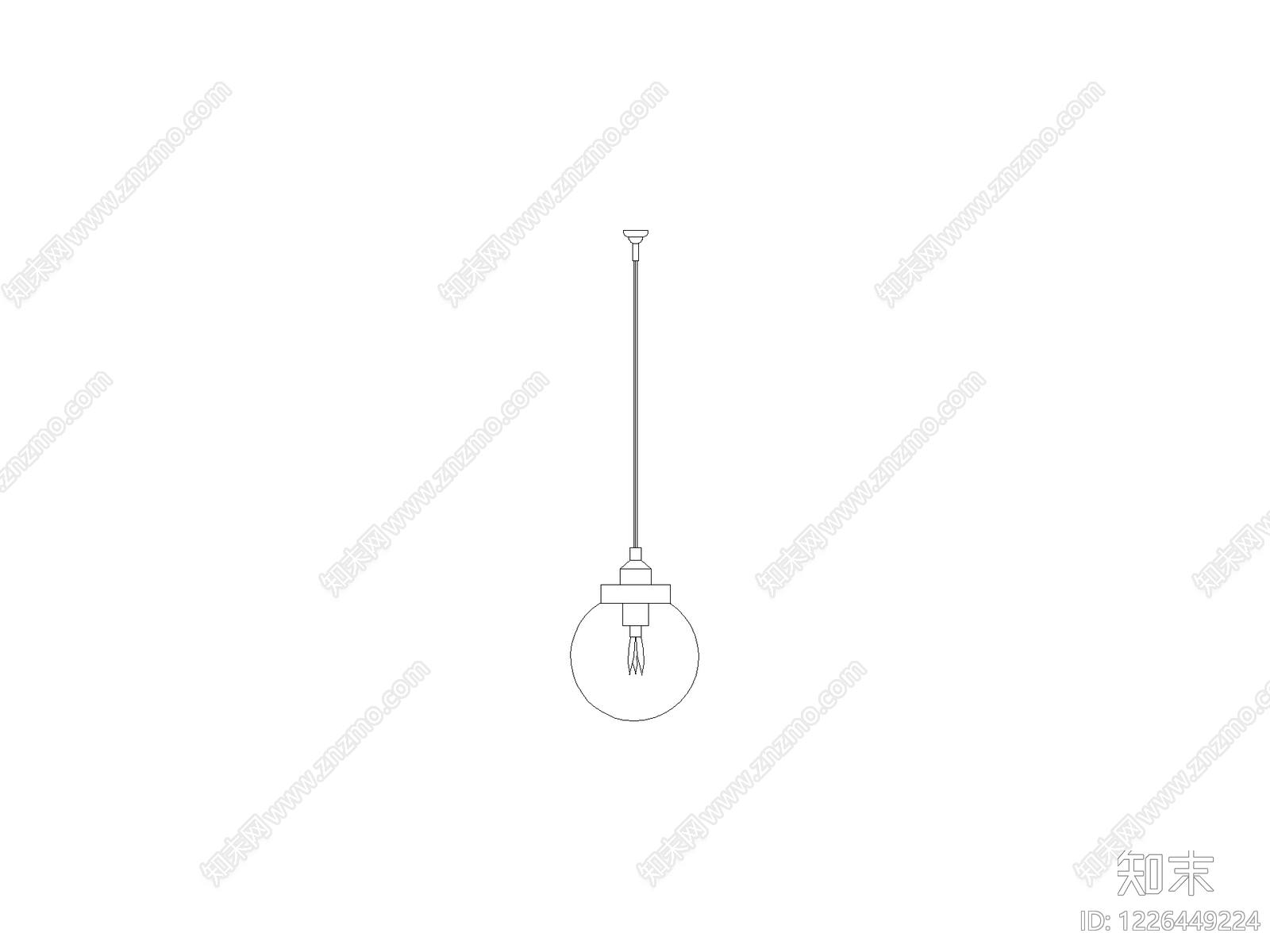 灯具图块cad施工图下载【ID:1226449224】