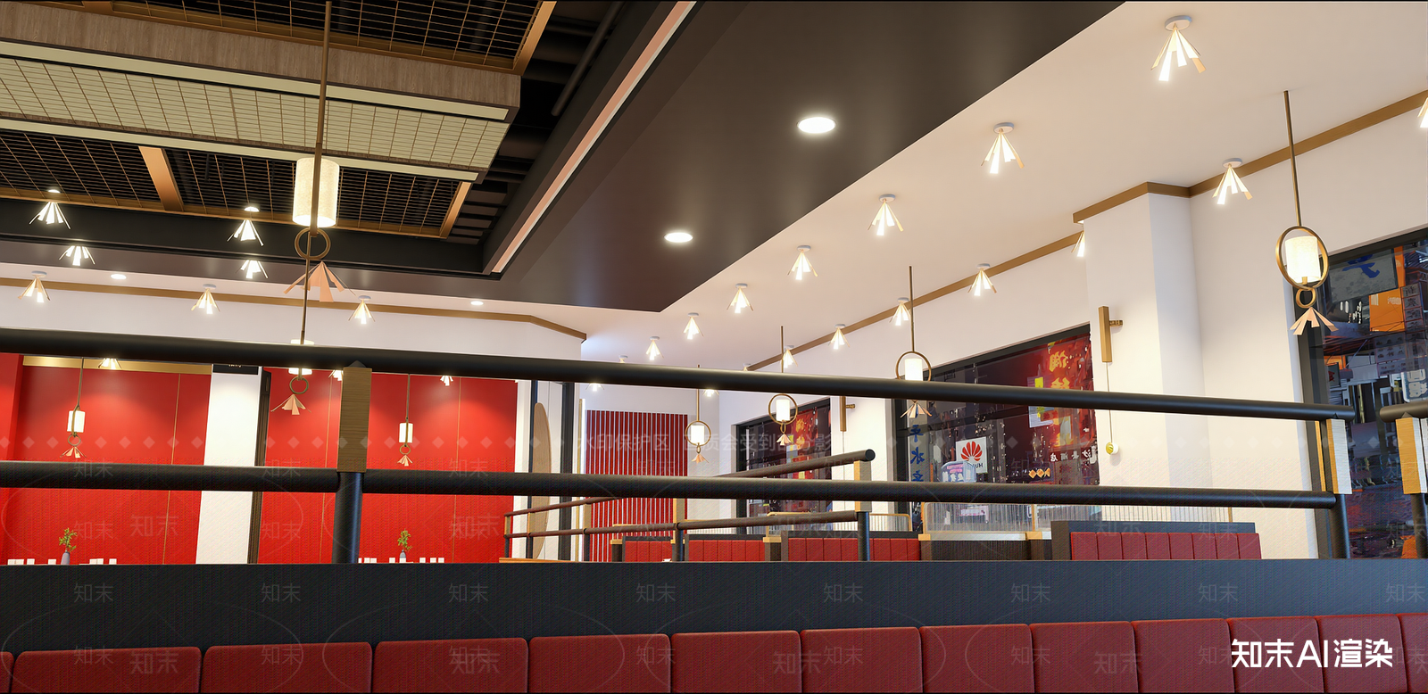 新中式火锅店SU模型下载【ID:1216072139】
