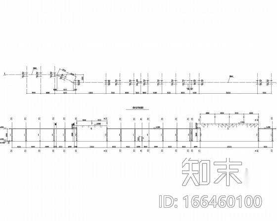 蒸汽管道支架结构施工图cad施工图下载【ID:166460100】