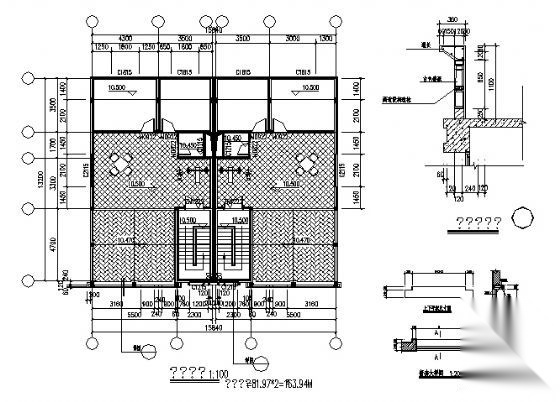 某农村受灾户安置房建筑设计施工图cad施工图下载【ID:149798143】